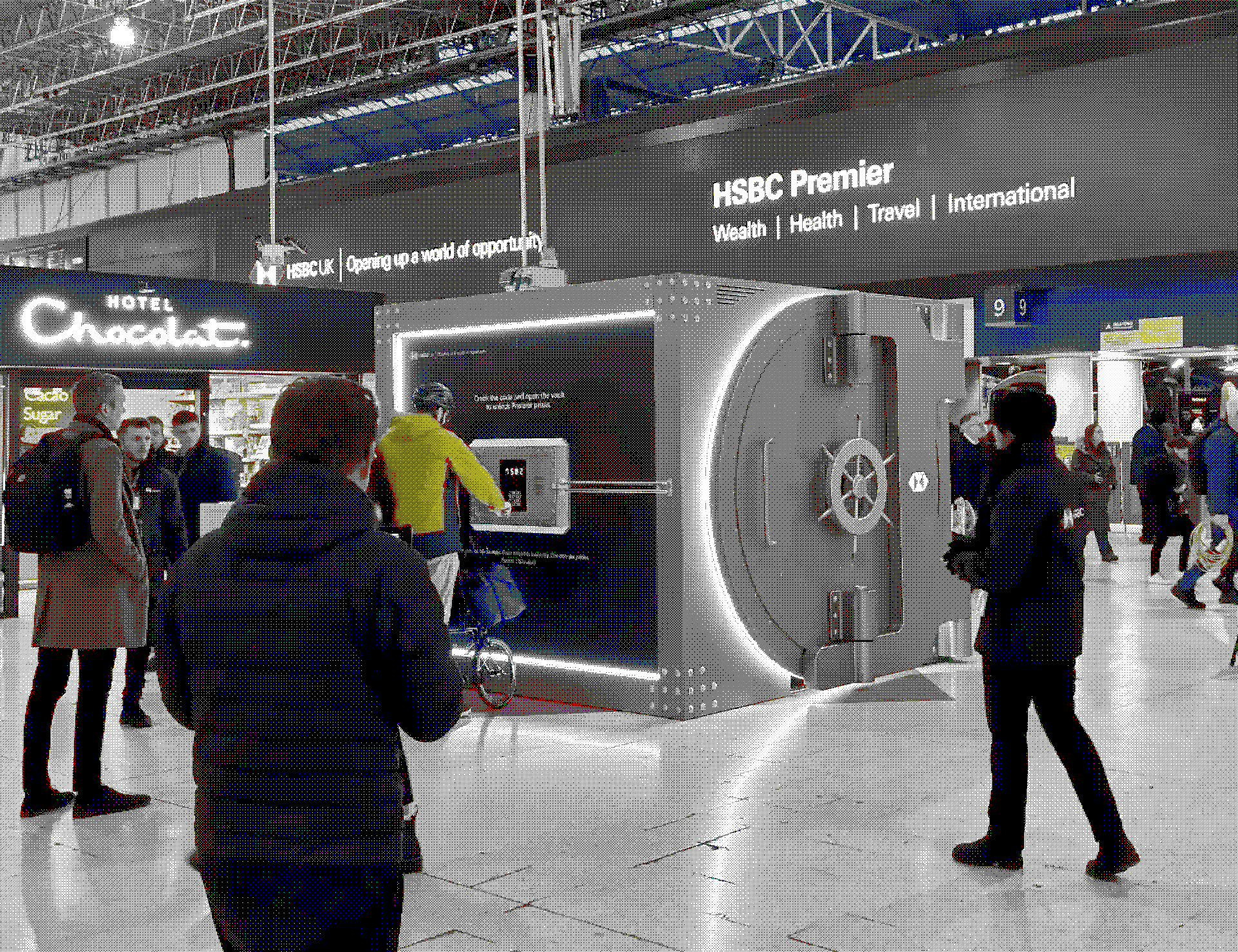 The HSBC Vault installation at Waterloo station